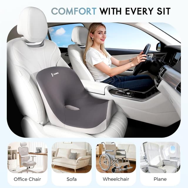 Thumbnail 2 de Car Seat Cushion and Lumbar Support Pillow 2-in-1