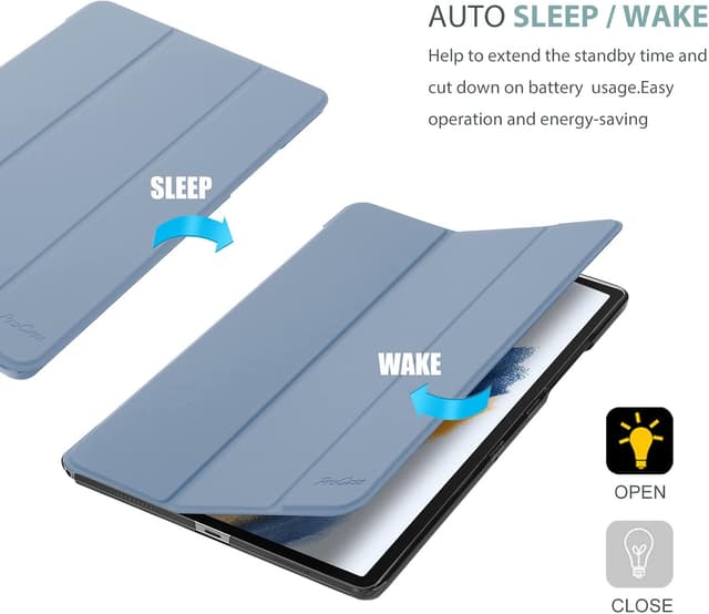 Thumbnail 6 de ProCase Hülle für Galaxy Tab A8 10.5 (SM-X200 / X205, 2022) – Dreifach-Falt Klappcase mit Ständer und Smart Cover