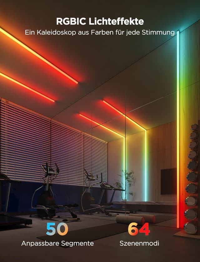 Thumbnail 4 de Govee RGBIC LED Strip mit Profil 5M, App-Steuerung