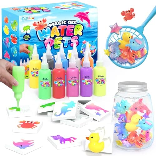 Detalle de Coodoo Aqua Gelz Set: kit DIY de gel de agua mágico con 10 colores y 8 moldes