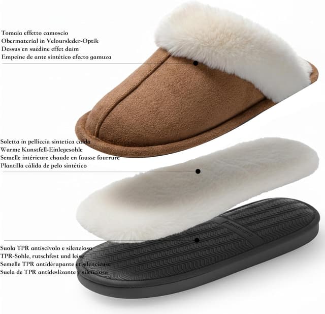Thumbnail 4 de JOMIX Pantofole Donna Invernali Pelose