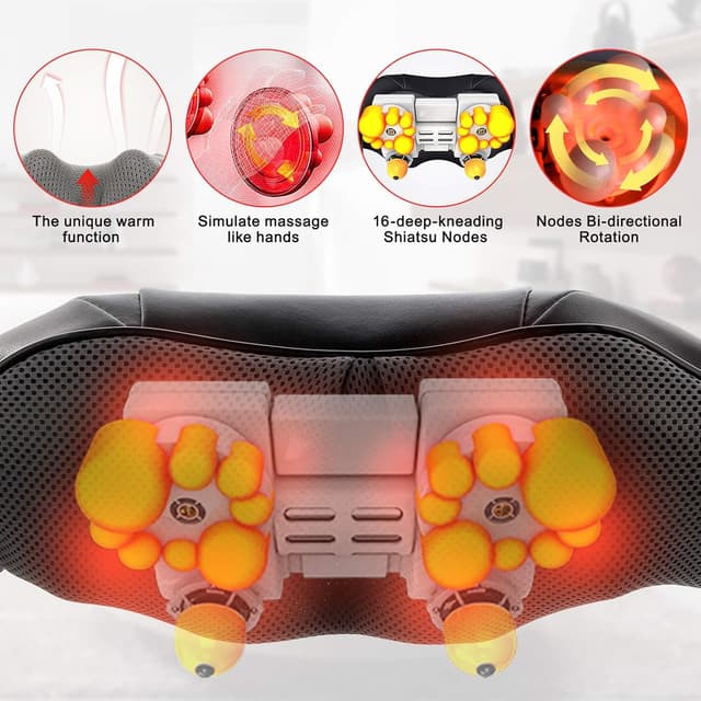 Thumbnail 2 de TAKRINK Massaggiatore Cervicale 16 testine