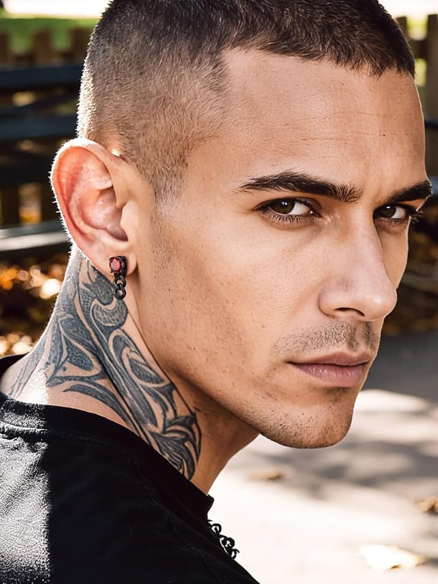 Detalle 2 de Edelstahl-Ohrstecker Bandmax 17,2 mm Zirkonia