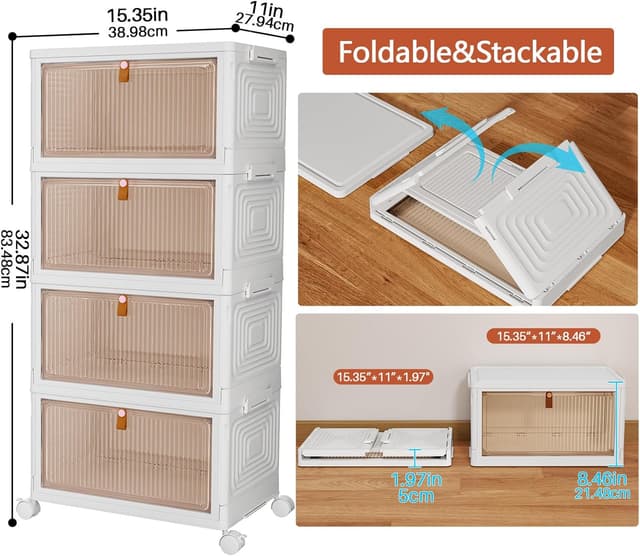 Thumbnail 1 de PurKeep Aufbewahrungsbox 23 L, 4er-Pack