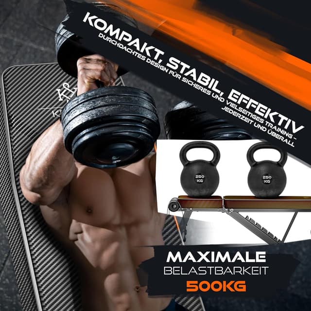 Thumbnail 6 de KESSER Klappbare Hantelbank 500 kg 🏋