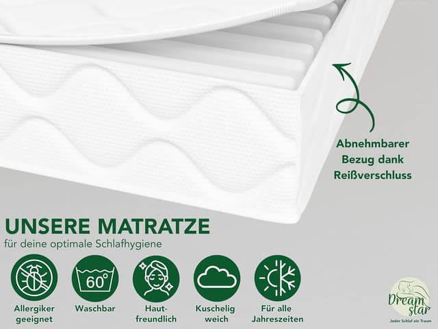 Detalle 2 de DREAMSTAR Ergo Flex XXL Duo 7-Zonen 160x200