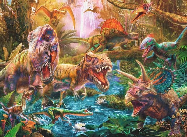 Detalle 2 de Ravensburger Puzzle dinosaures 150 pièces