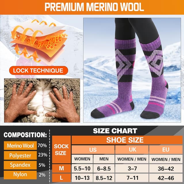 Thumbnail 4 de Welwoos Merino Ski Socks 3 Pack