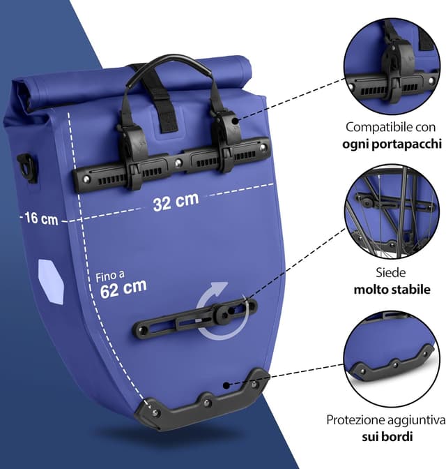 Thumbnail 1 de Valkental Borsa portabagagli impermeabile 28L