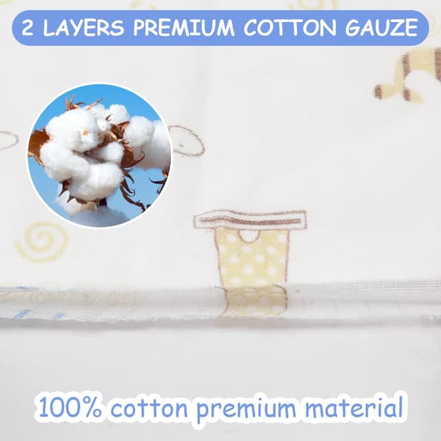 Thumbnail 2 de Aolso Musselin Waschlappen Bio 15er Set 20x20