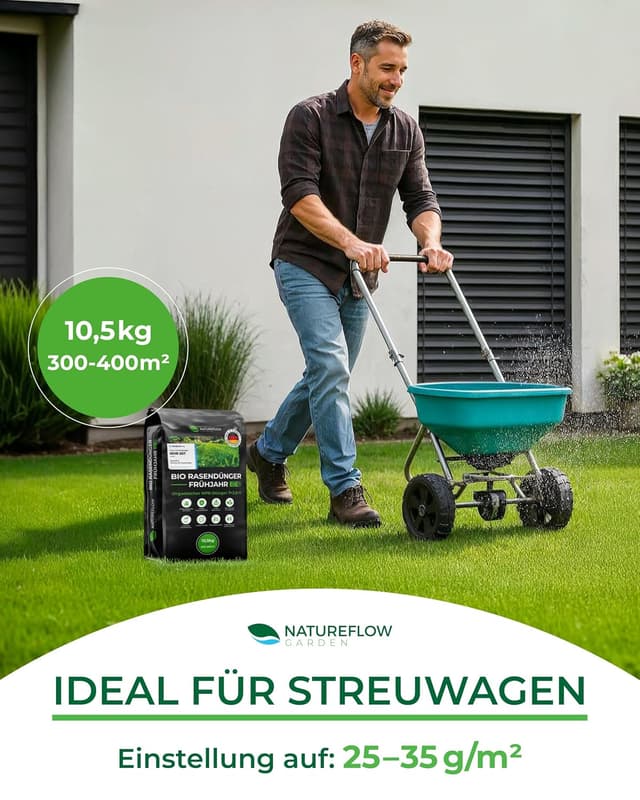 Detalle 2 de Bio-Rasendünger Frühjahr & Sommer 10,5 kg