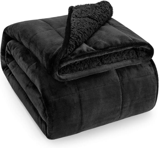 Detalle de Wemore Sherpa Fleece Weighted Blanket 15 lbs
