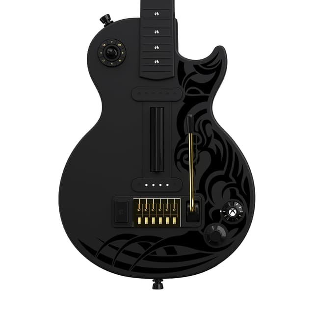 Detalle de CRKD Gibson Les Paul Guitar Controller (Black Tribal) — Licensed by Xbox for Rhythm Games