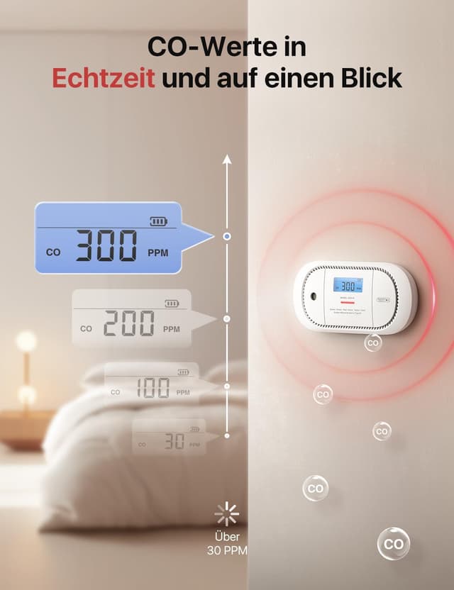 Detalle 1 de Kohlenmonoxid Melder XC01-R mit LCD