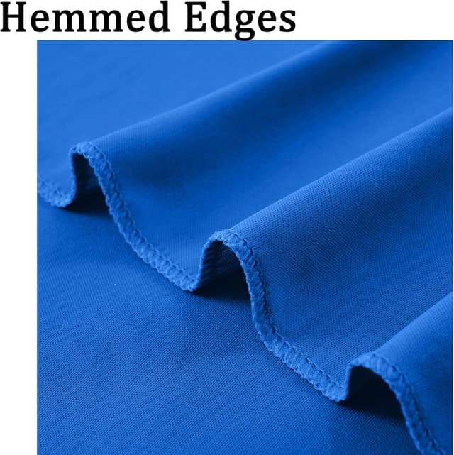 Detalle 1 de 3x3 m Königsblau Vorhang für Kulissen – Party- & Hochzeits-Hintergrund aus Polyester (2 Platten)