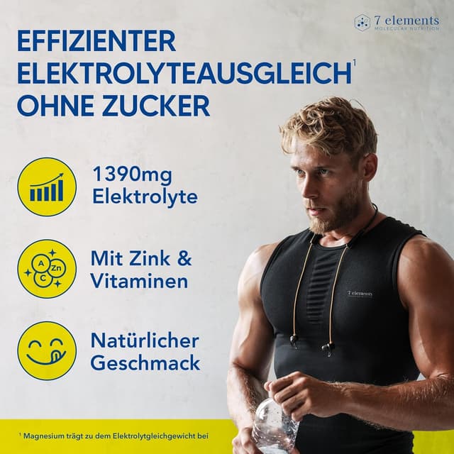 Thumbnail 1 de Elektrolyte Ohne Zucker 30 Stück 1390 mg Kalorienarm Premium Elektrolyt Pulver