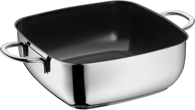 Detalle de Silit Studio Schmortopf mit Deckel (29 x 29 x 10 cm) – backofengeeignet, Induktion, Edelstahl beschichtet
