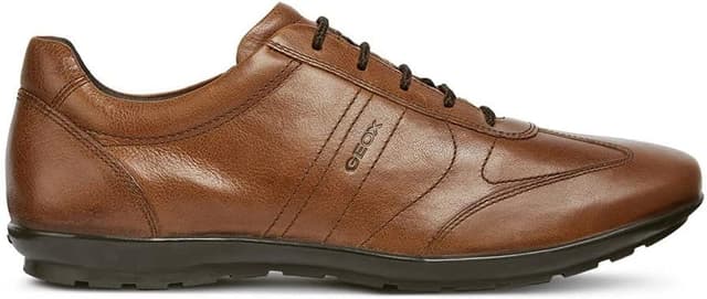 Detalle de Geox U SYMBOL Herren-Sneakers aus Smooth Leather für Lifestyle & Outdoor