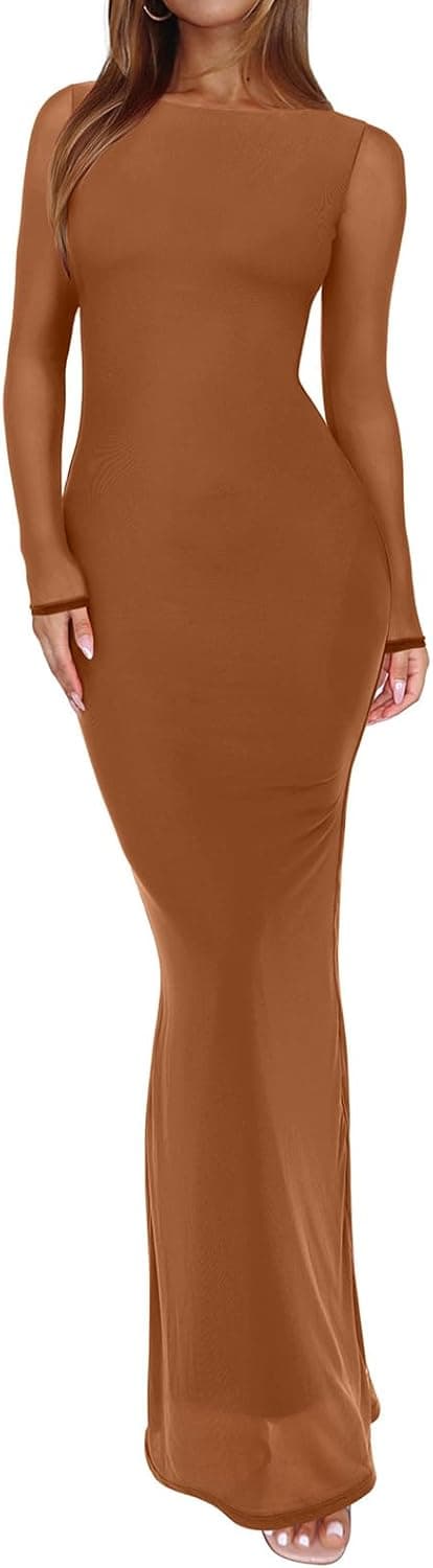 Thumbnail 6 de REORIA Spring Mesh Sheer Maxi Dress XS–XL