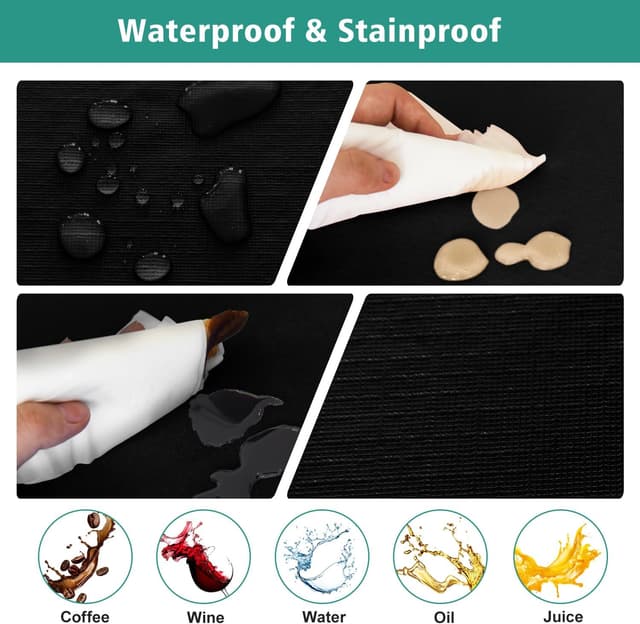 Detalle de LUSHVIDA 6-Pack Tablecloth, 30x72 in ⚙