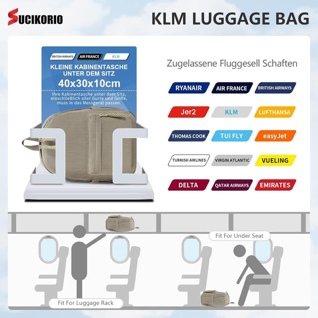 Detalle 2 de SUCIKORIO zaino da viaggio 40x30x10 impermeabile con porta PC fino a 15,6