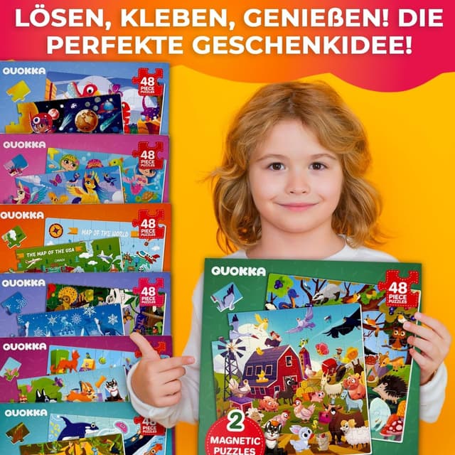 Detalle 2 de QUOKKA Magnetspiel 48-teiliges Puzzle 21