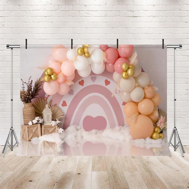 Detalle 2 de MEHOFOND Rosa Bohemia Hintergrund 2,1x1,5 m