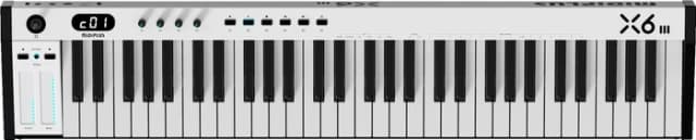 Detalle 2 de Midiplus X6 III Tracktion Edition (Weiß) – MIDI-Keyboard mit 61 halbgewichteten Tasten
