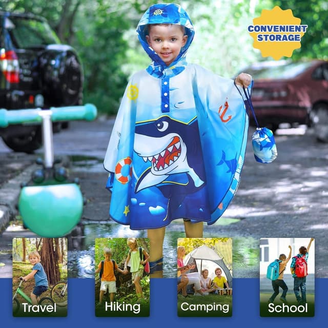 Detalle 2 de WAWSAM Regenponcho Kinder Regenmantel