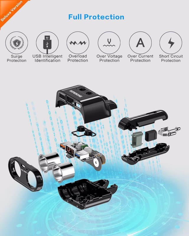 Thumbnail 5 de SUPERONE 200W 2-Socket Car Charger with PD 20W 🔌