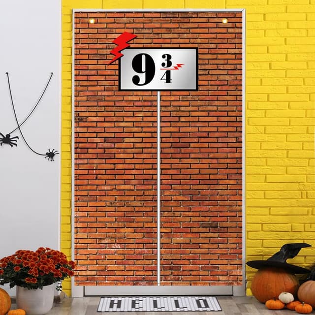 Detalle de Aurasky Fond mur de briques Wizard pliable 180 x 110 cm avec 2 œillets