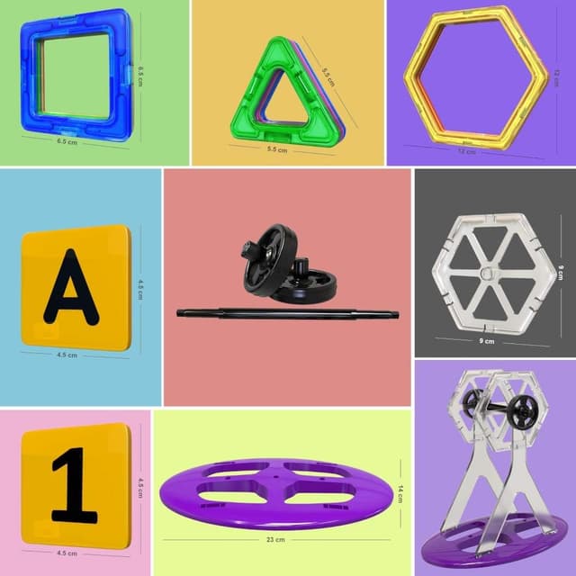 Detalle 2 de Desire Deluxe Costruzioni Magnetiche 94 pezzi 🧩