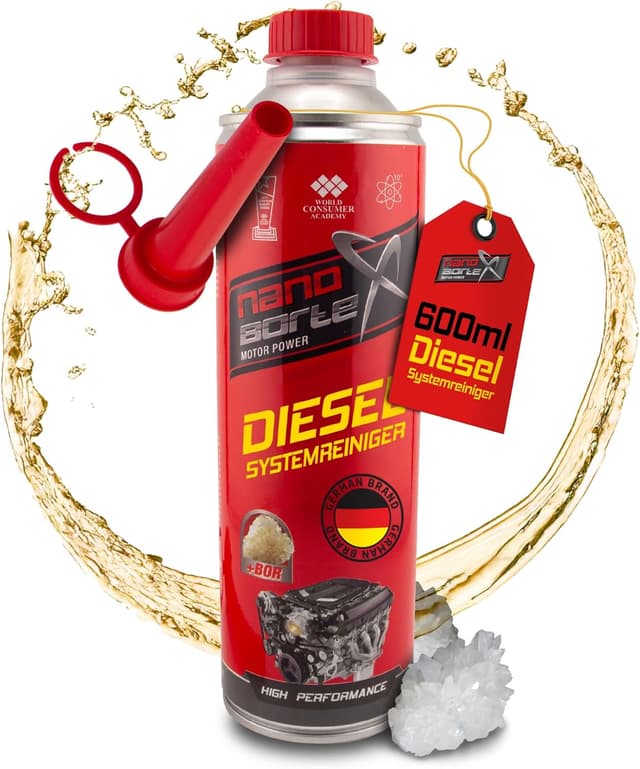 Detalle de NanoBorTeX Diesel-Systemreiniger 600 ml mit BOR – Reiniger & Additiv für Dieselmotoren
