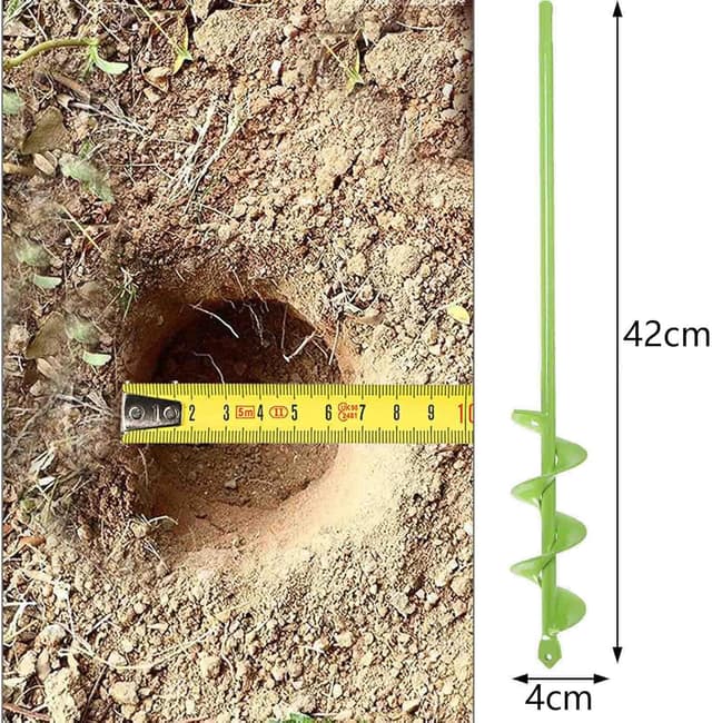 Detalle 2 de Erdbohrer 4x42 cm für Bohrmaschine