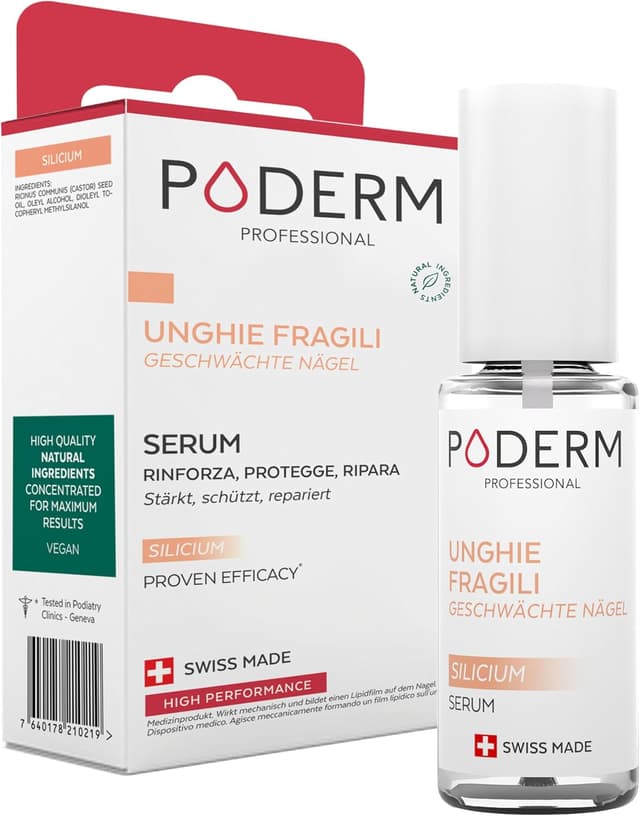 Detalle de PODERM Unghie Indebolite Siero Silicio