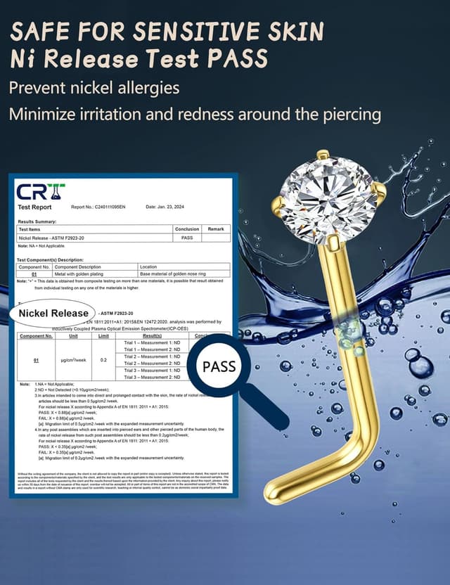 Thumbnail 4 de LOLIAS 14K Gold Plated Nose Rings 14 pcs 💍