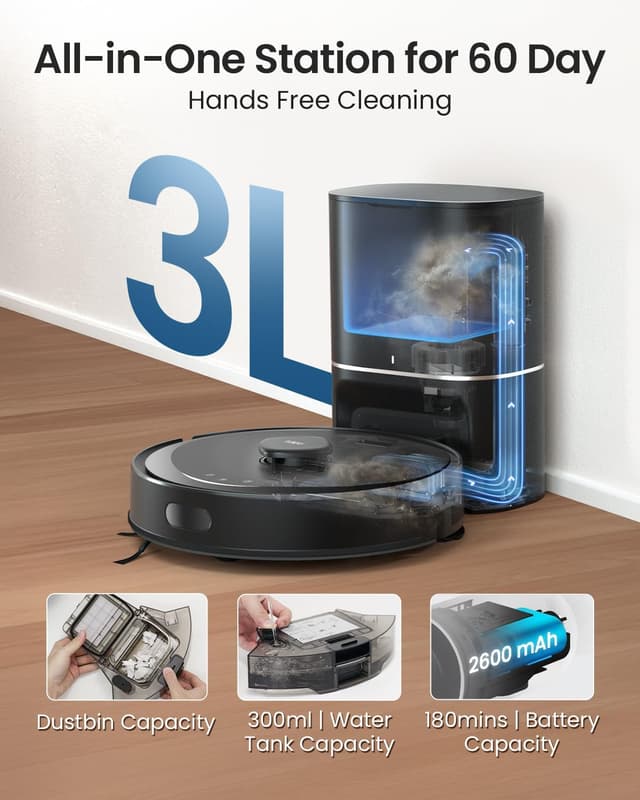 Detalle 2 de Tapo RV30 Max Plus 5300Pa robot vacuum 🧹