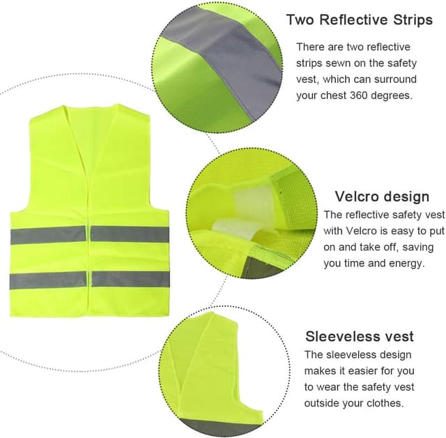 Detalle 1 de BUZIFU reflective safety vest 5 cm