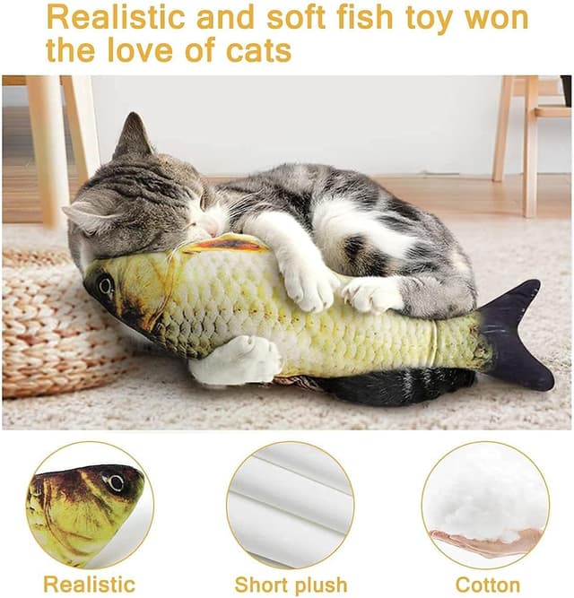 Thumbnail 3 de Nepfaivy Giocattolo Interattivo per Gatti Pesce 1 🔥📦🐟