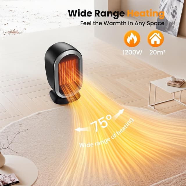 Thumbnail 2 de Radiateurs électriques soufflants 1200W ⚡