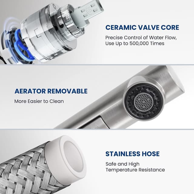 Thumbnail 5 de CECIPA Grifo de cocina extensible 2 modos