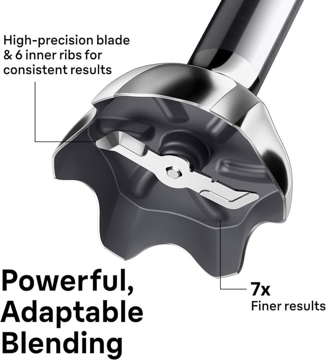 Detalle 2 de Braun MQ50001M Vario Hand Blender (21-Speed) with PowerBell VPlus, TurboBoost & EasyClick System