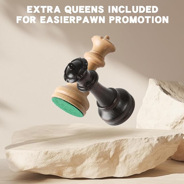 Thumbnail 5 de Schachfiguren Set 32 Turnierfiguren König 9,5 cm