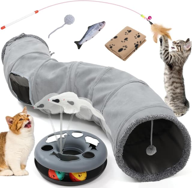 Imagen de YGJT Cat Tunnel for Indoor Cats 🐱👓? en OfertitasTOP