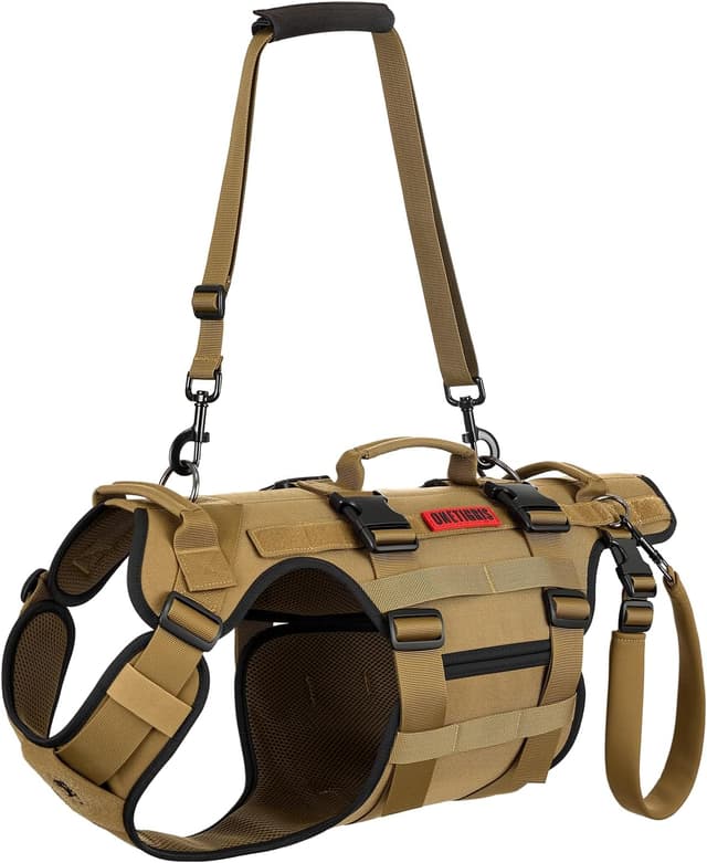 Detalle de OneTigris Harnais pour chien Invictus : aide réglable à la marche et au transport