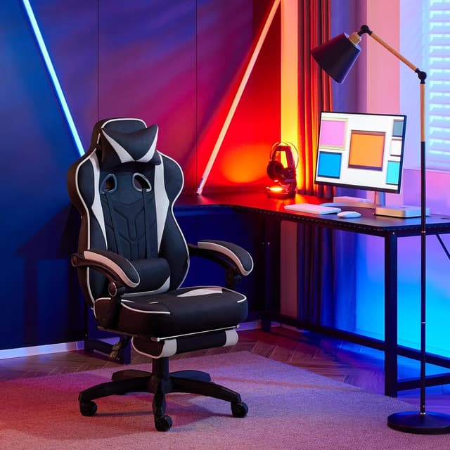 Detalle 2 de WOLTU GS02gr Silla Gaming Ergonómica con Reposabrazos