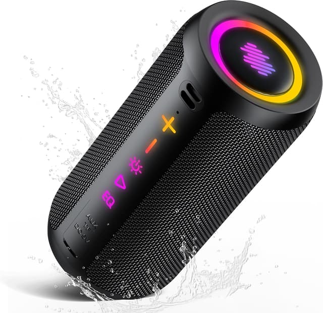 Detalle de Cassa Bluetooth Portatile Potente 25W con Bluetooth 5.4, IPX7, TWS e RGB fino a 24 ore