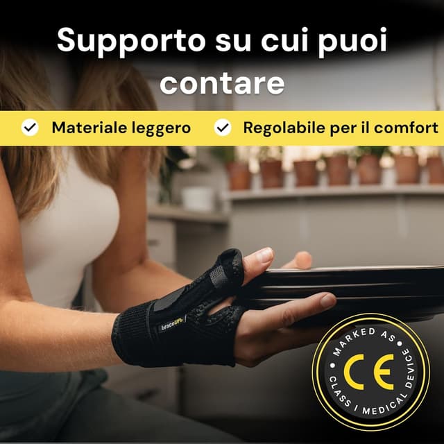 Detalle de Tutore pollice BraceUP, supporto per rizoartrosi
