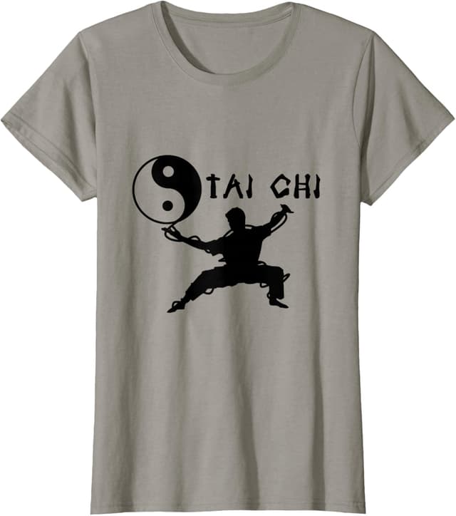 Detalle de Maglietta Tai Chi e Qi Gong con taglio classico, leggera e maniche doppie cuciture