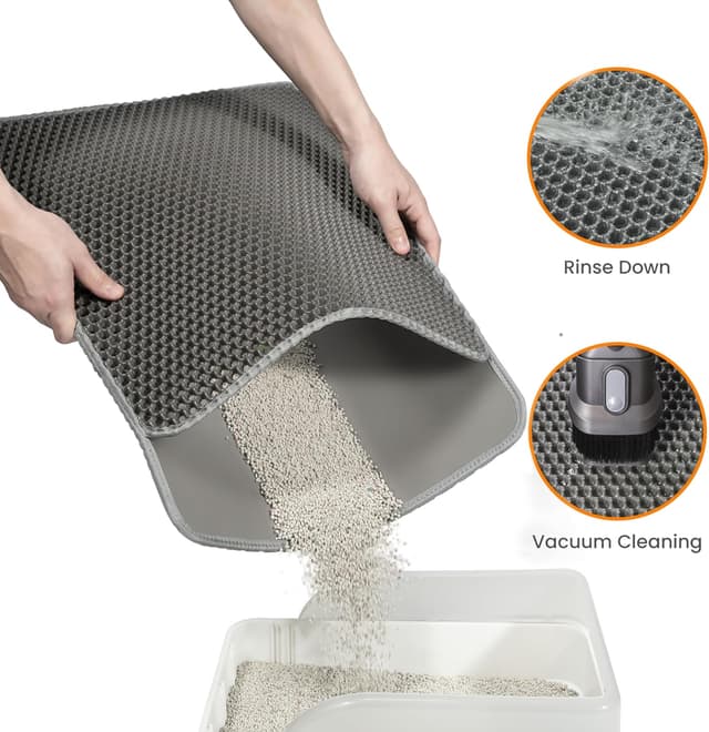 Detalle de Cat litter tray mat 58 x 42 cm